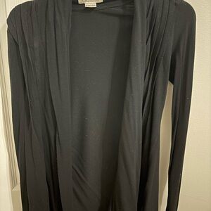 Chico's Black Open Front Cardigan